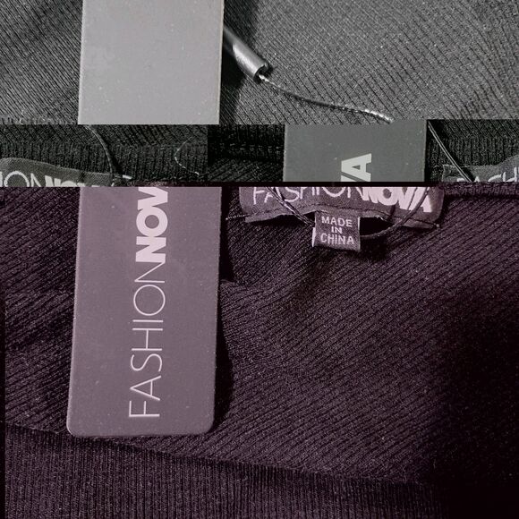 Fashion Nova Ava Asymmetrical Lace Up Top NEW Women's L  Goth Emo Grunge Punk - Picture 7 of 11